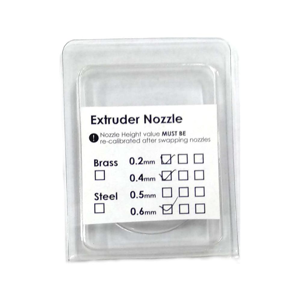 Extruder Nozzle 3-Pack (0.2, 0.4, & 0.6 mm), H+1/H800/H800+