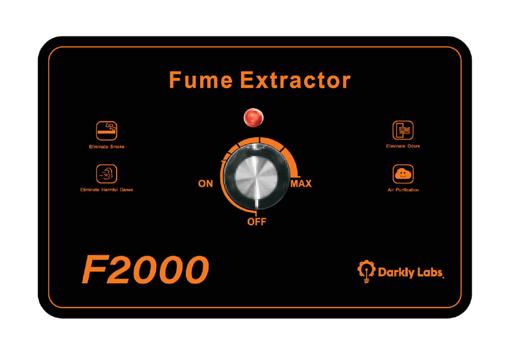 F2000 Fume Filtration System for Emblaser 2 & Emblaser Pro Laser Cutters-Engravers