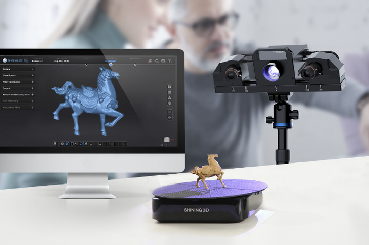 EinScan Transcan C 3D Scanner w/ Tripod & Turntable - 12 MP High Resolution Color Camera w/ Solid Edge Shining 3D Version Software