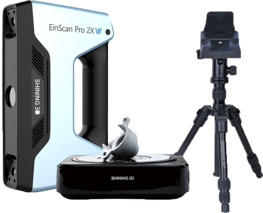 EinScan Pro 2X V2 Handheld 3D Scanner with Automated Turntable and Tripod