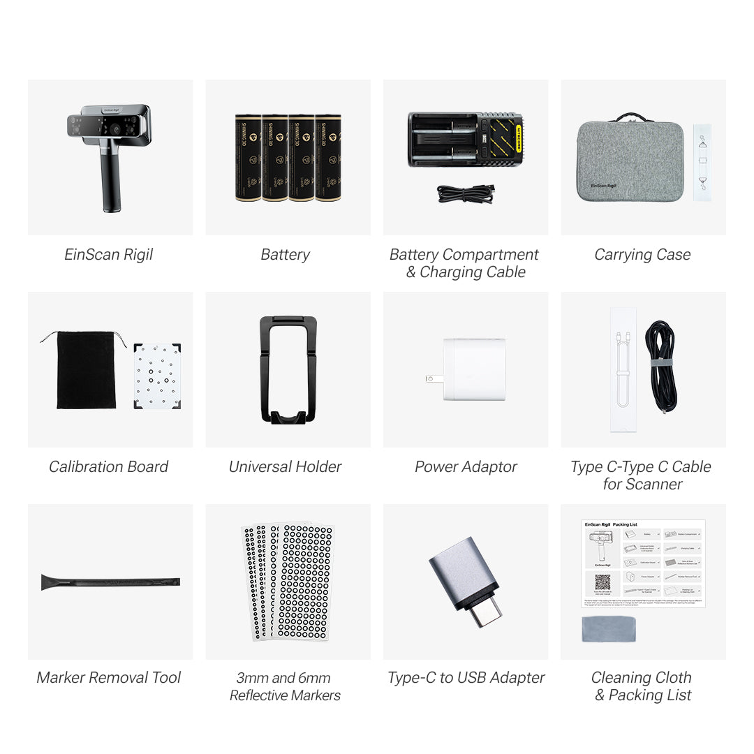EinScan Rigil Wireless Handheld 3D Scanner