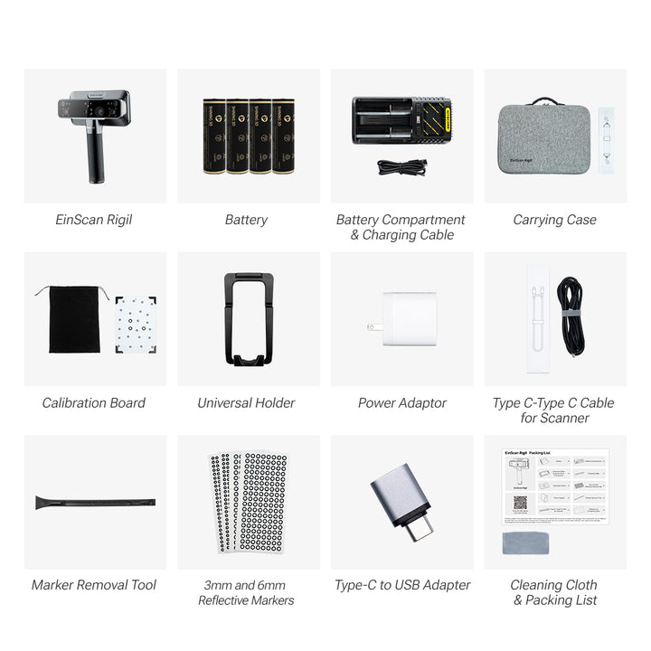 EinScan Rigil Wireless Handheld 3D Scanner