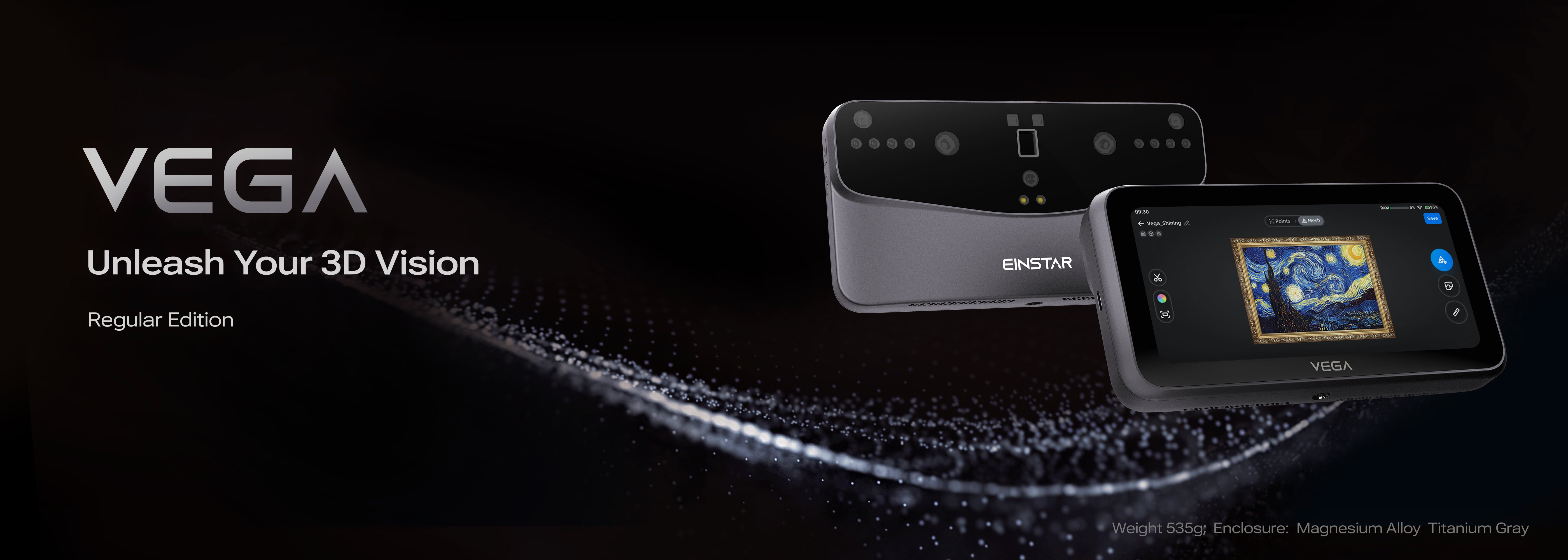 EINSTAR VEGA 3Dレーザスキャナー おまけ有 Affordable Handheld Shining 3D Scanner Einstar Vega | Additive Plus