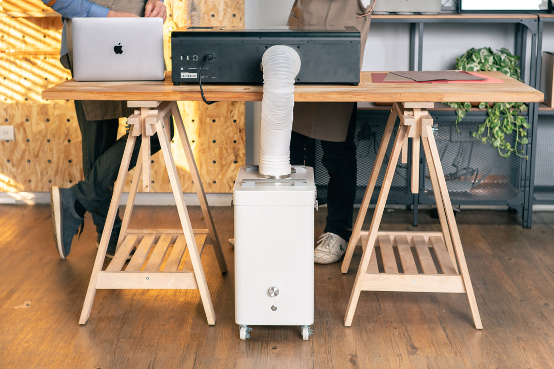 flux beamo in use with the air filter