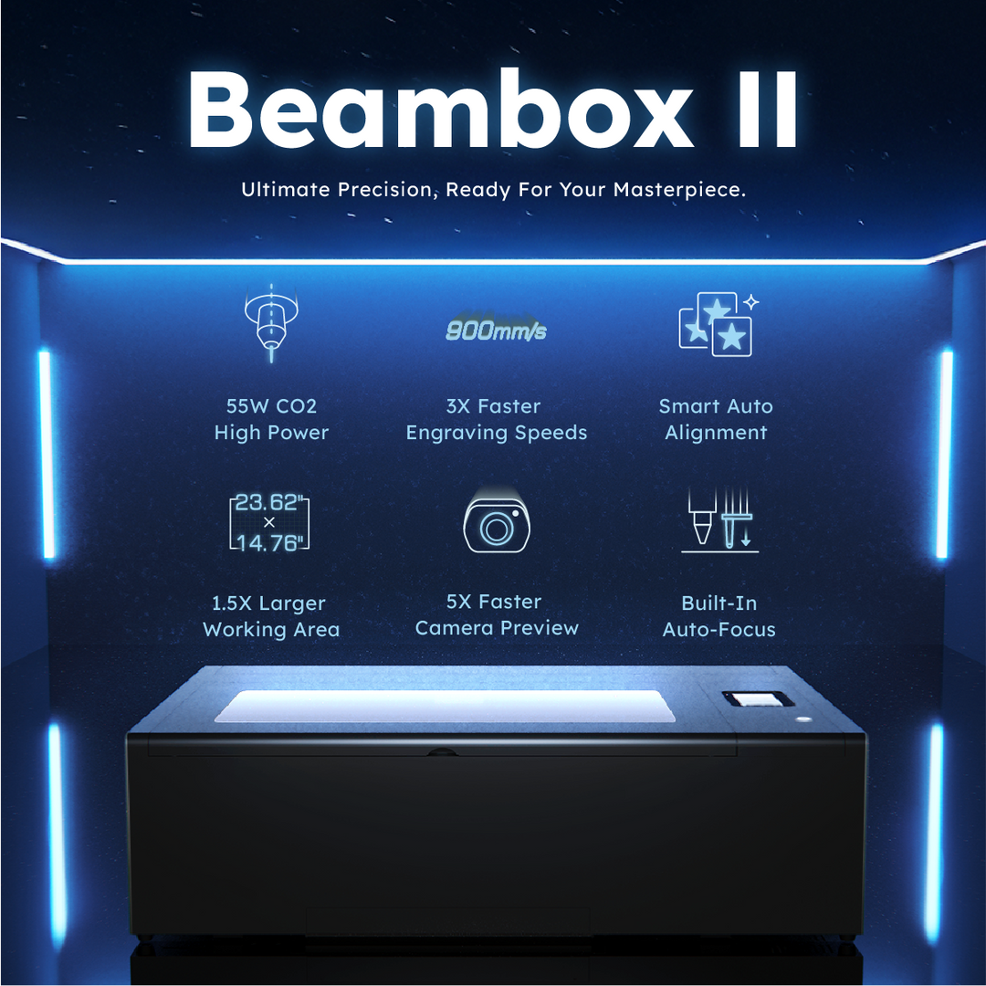 FLUX Beambox II 55W Desktop CO2 Laser Cutter
