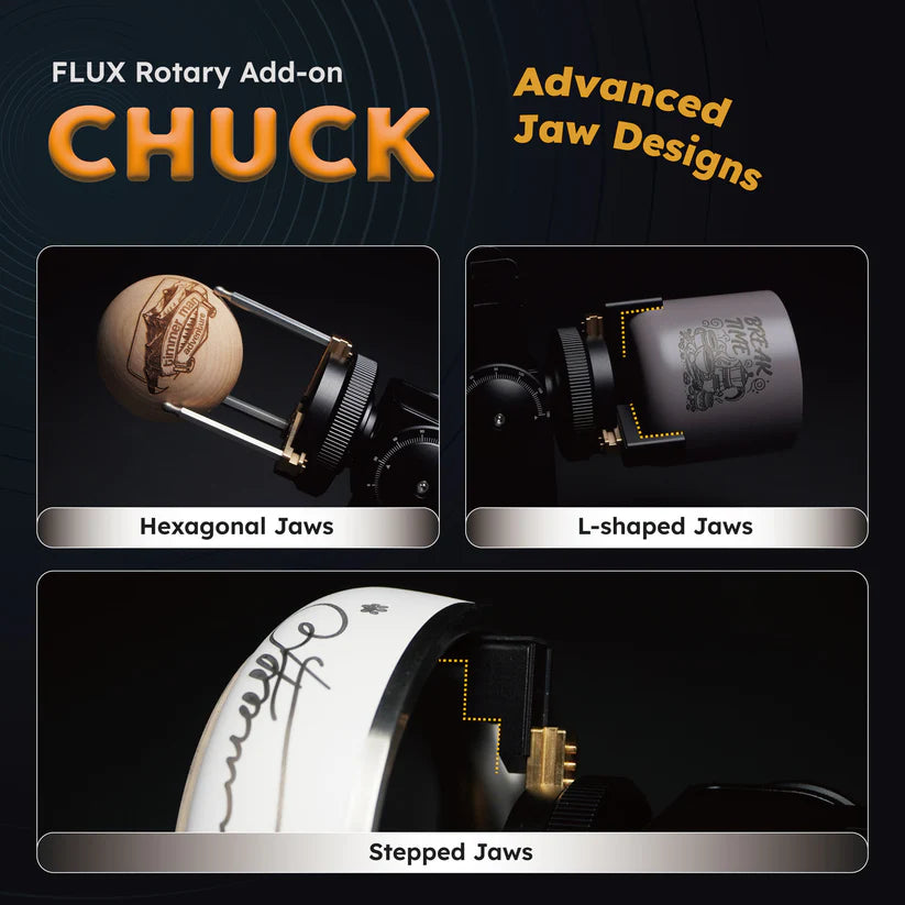 FLUX Beambox II Chuck Rotary