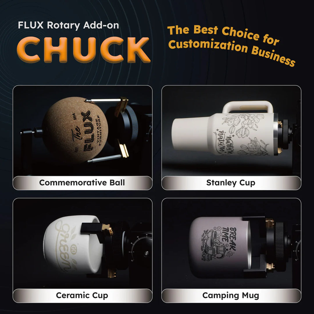 FLUX Beambox II Chuck Rotary