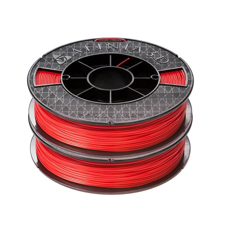 Premium ABS Filament, 2x500g (2-pack), Red