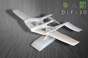 3D printed prototype of unmanned aerial vehicle