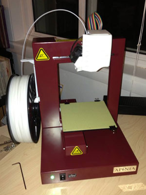Huxter's first Afinia H479 3D printer