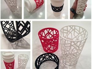 3D-printed coffee sleeve