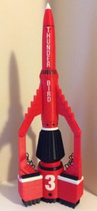 3D-printed Thunderbird rocket