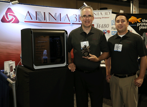 Westrum and Sterzinger with RAPID 2015 Exhibitor Innovation Award